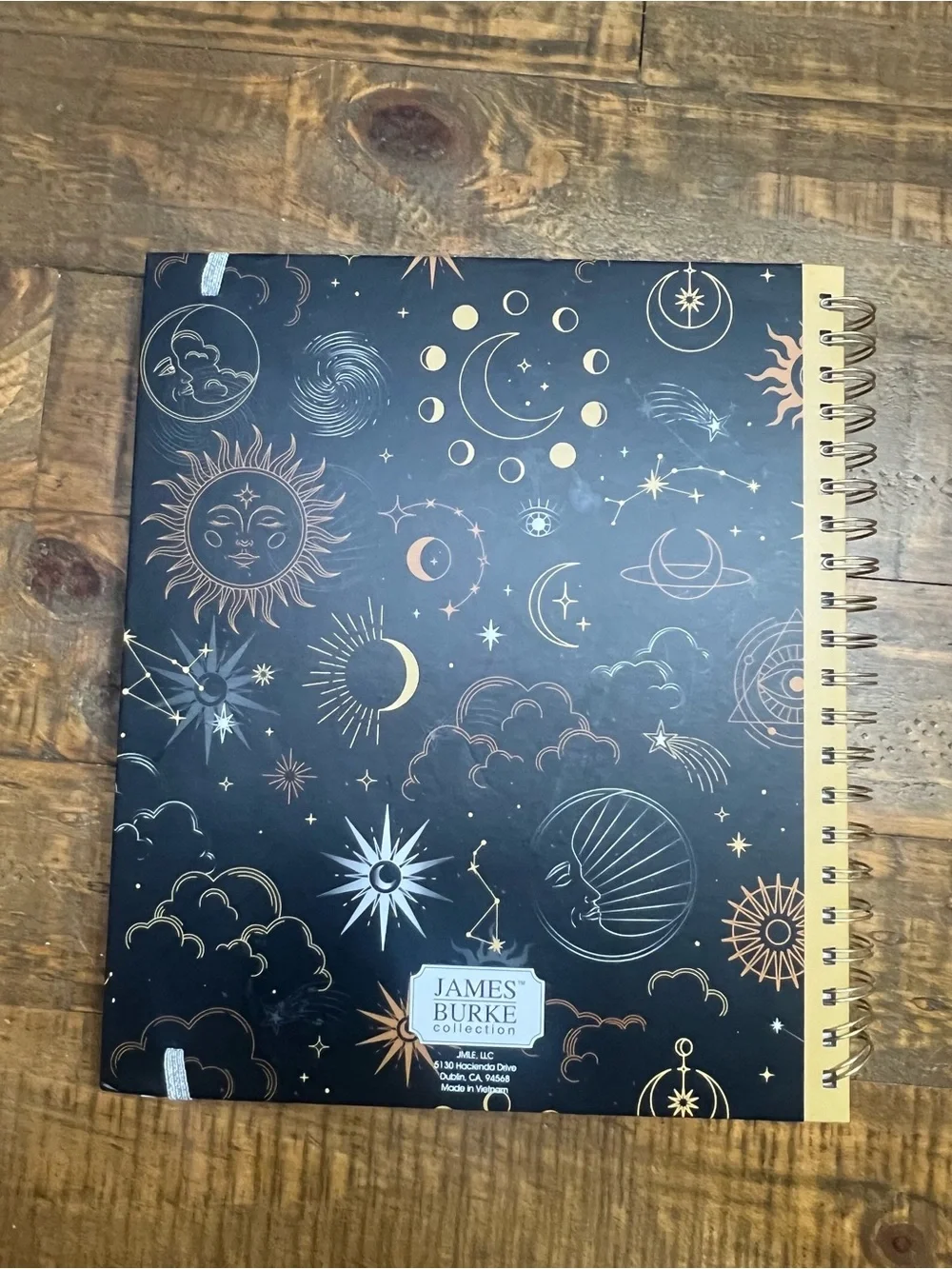 Celestial Spiral-Bound Notebook - Black & Gold: Deluxe Notebook bundle